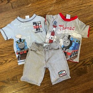 Thomas the Train bundle- 3T two shirts and a pair of shorts